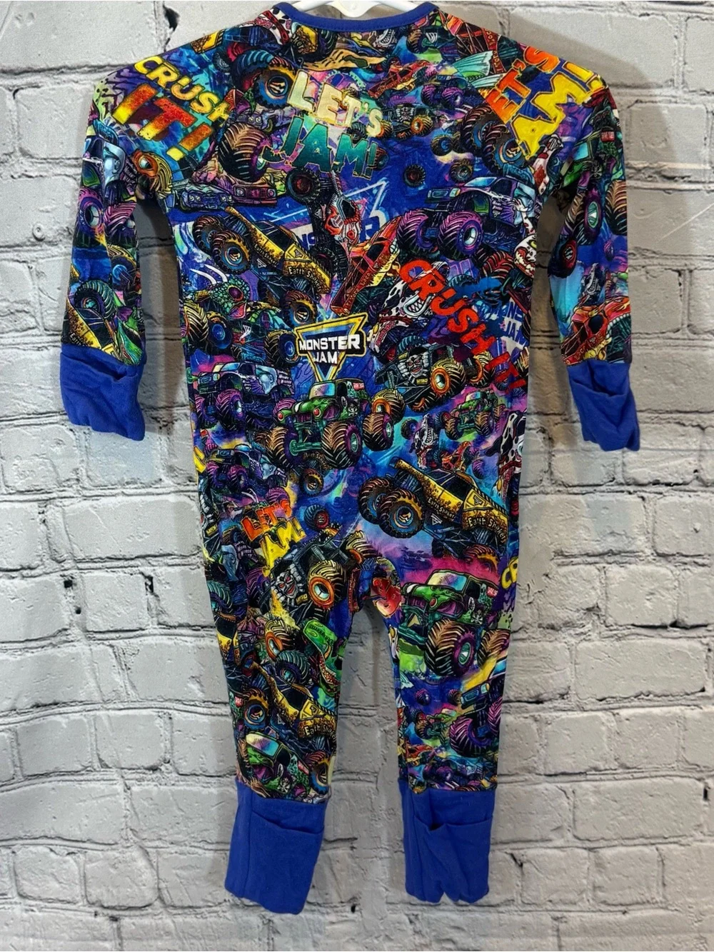 CoZco Monster Jam Monster Truck Bamboo Zippie Romper